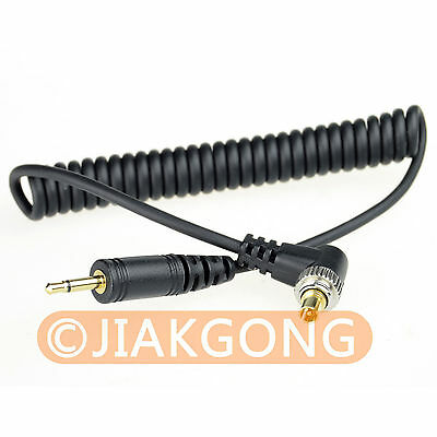 2.5mm To Male Flash Pc Sync Cable Cord With Screw Lock
