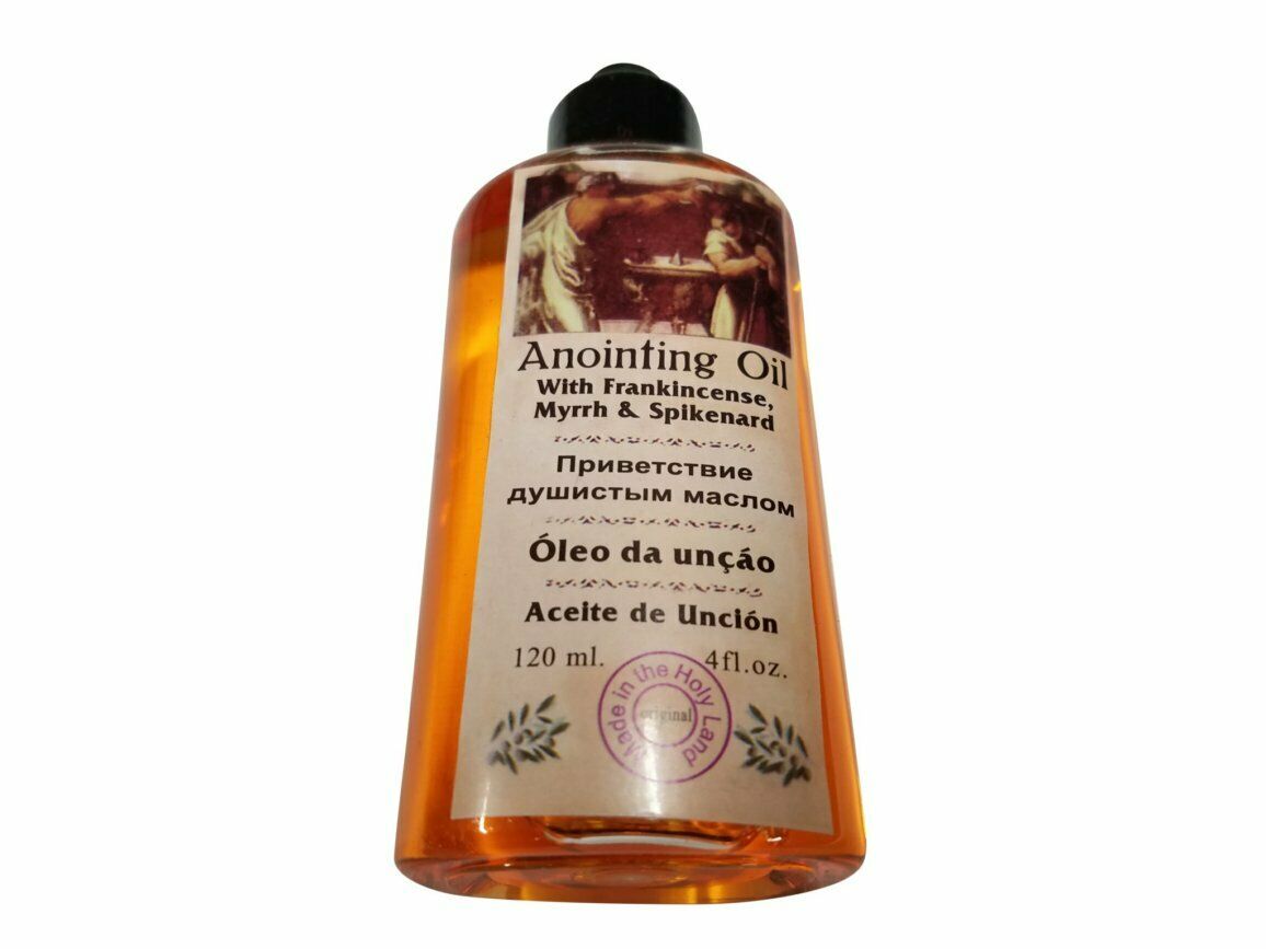 Anointing Oil With Frankincense, Myrrh And Spikenard 120ml From Jerusalem