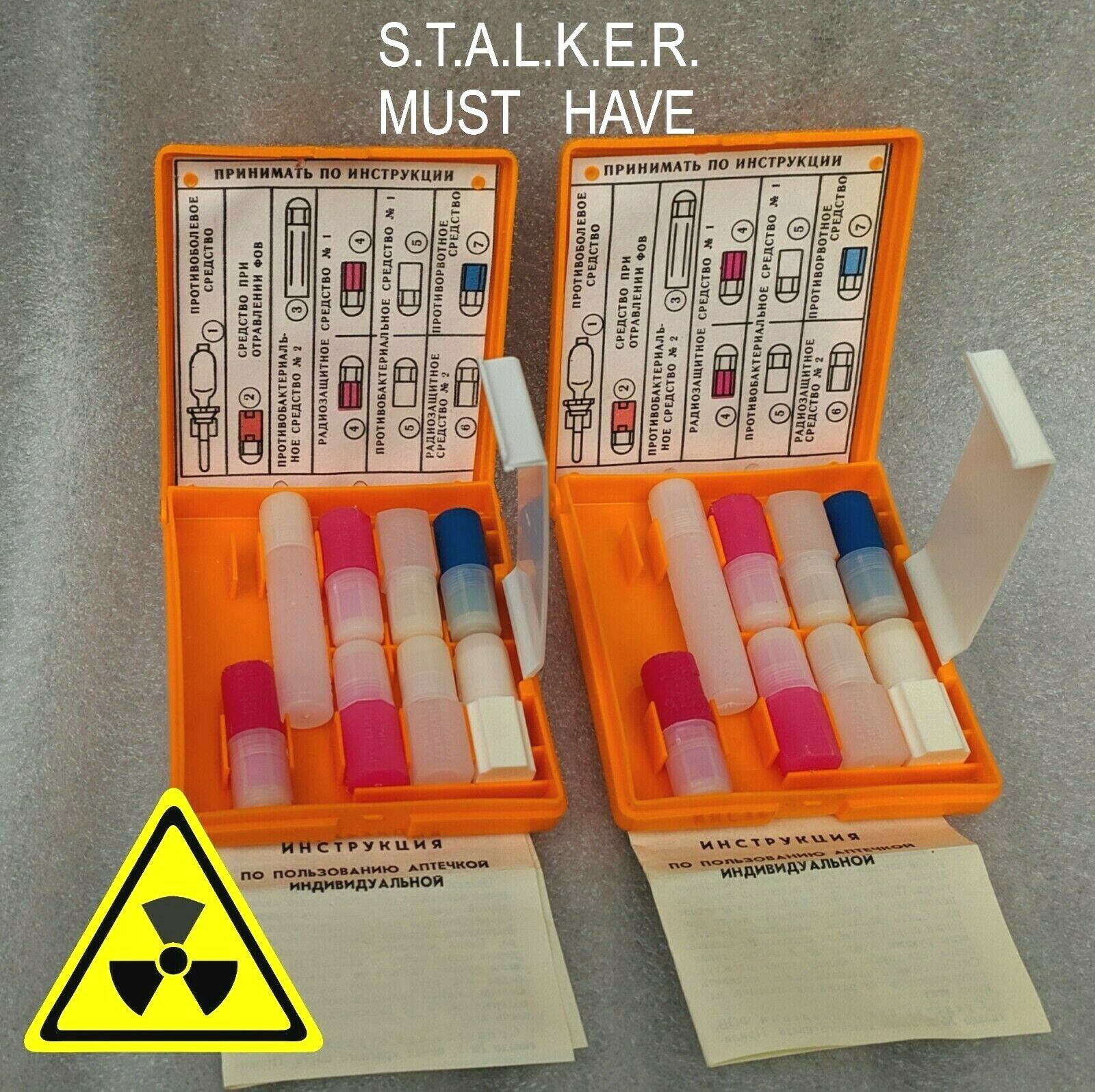 2 X Army Medic First Aid Kit Box Nbc Survival Chernobyl Ussr Stalker Tarkov