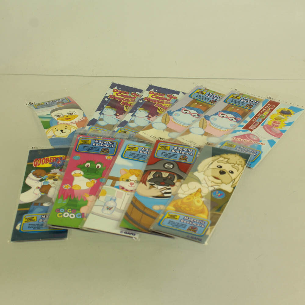 Webkinz Magnetic Bookmarks - Lot Of 11 (all Different) (4 Inch)