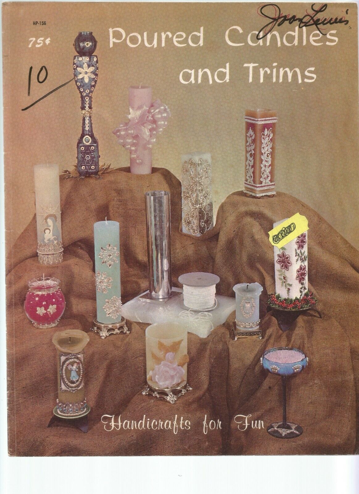 Poured Candles & Trims Craft Booklet Decorate Wax Instructions Vintage 1960s H18
