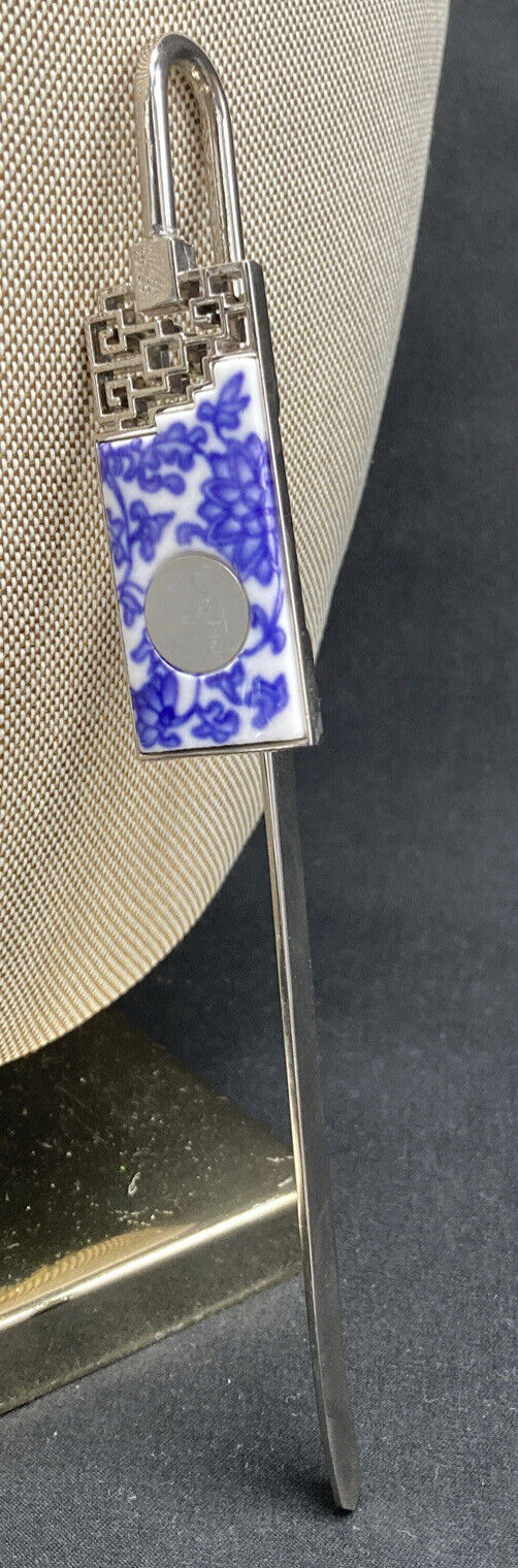 Ceramic Blue White China Bookmark