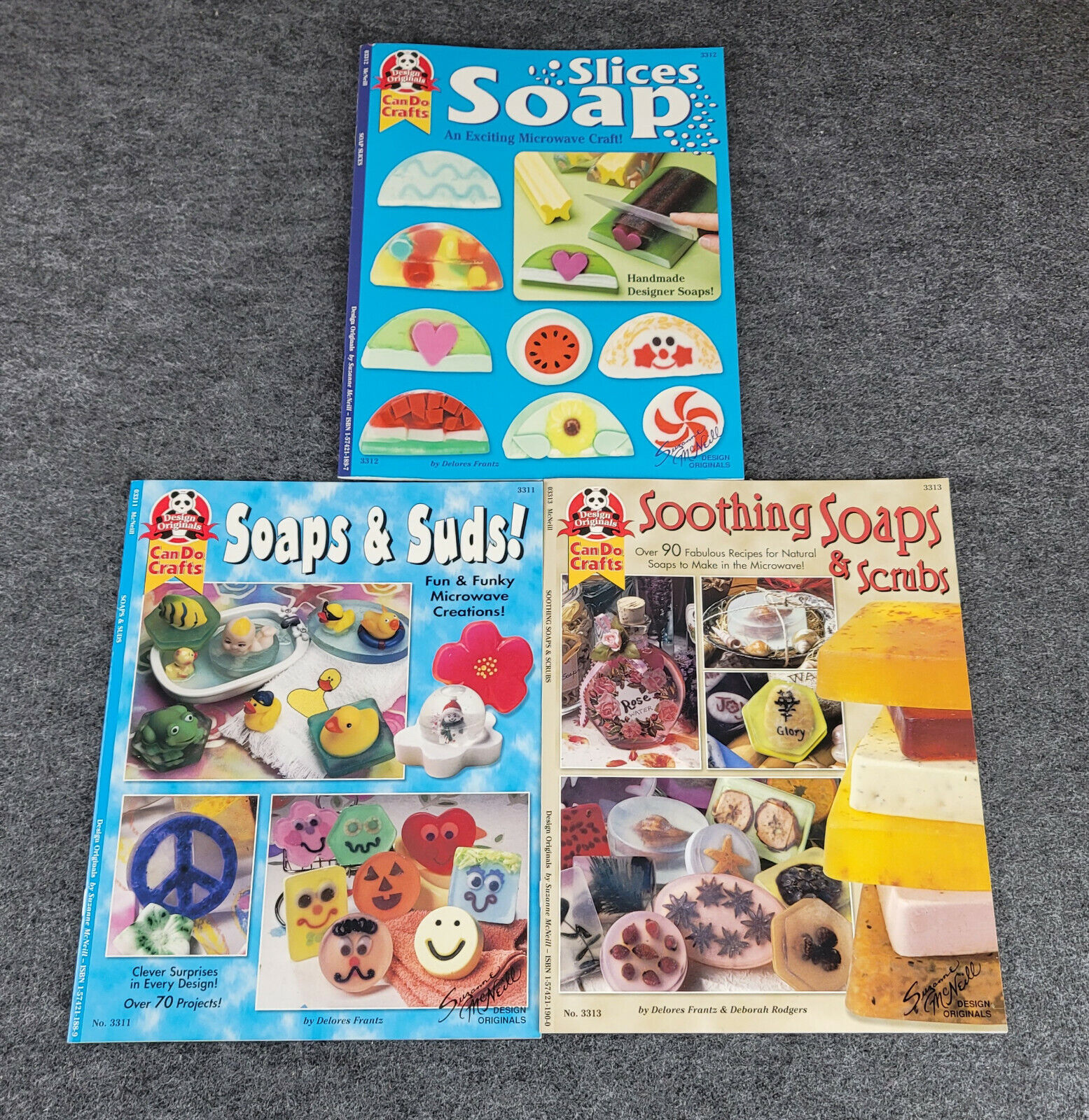 Design Originals Suzanne Mcneill Soap & Scrub Making Lot Of 3 Leaflets ©2000