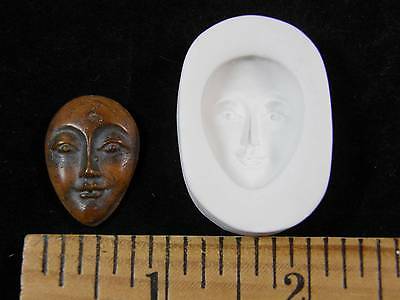 Goddess Face Polymer Clay Mold (#md1361)