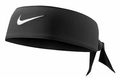 New Nike Head Tie Dri Fit Black Skylar Diggans Azarenka 40 Inch Headband 2.0