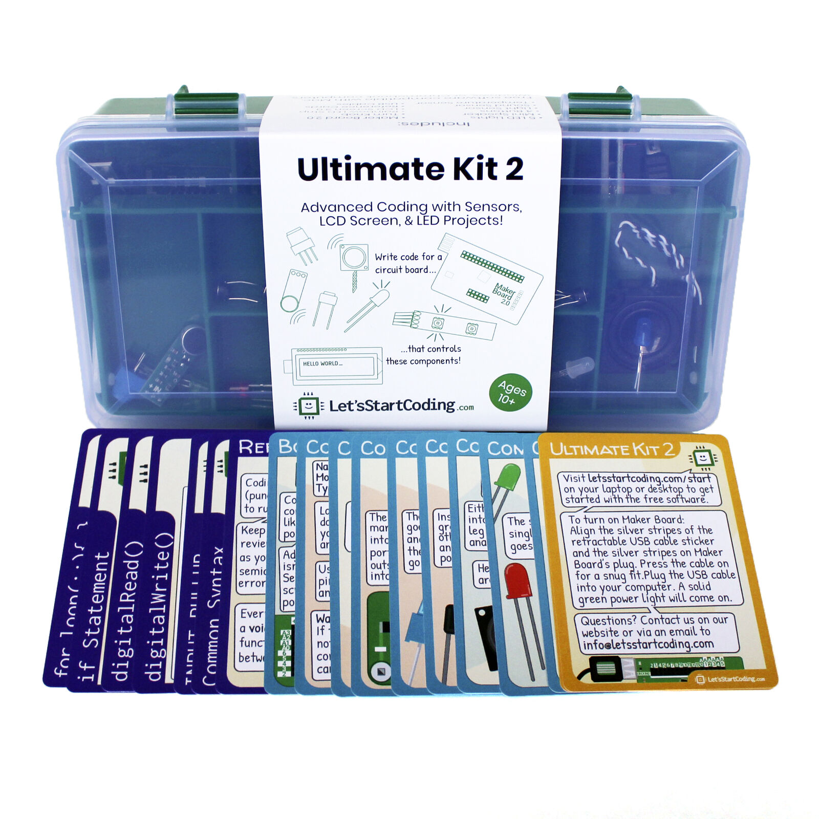 Ultimate Kit 2 : Coding & Stem Kit For Boys & Girls 8-12 From Let's Start Coding