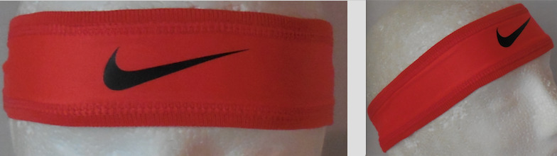 Nike Speed Performance Headband Color Max Orange/black Size Osfm New