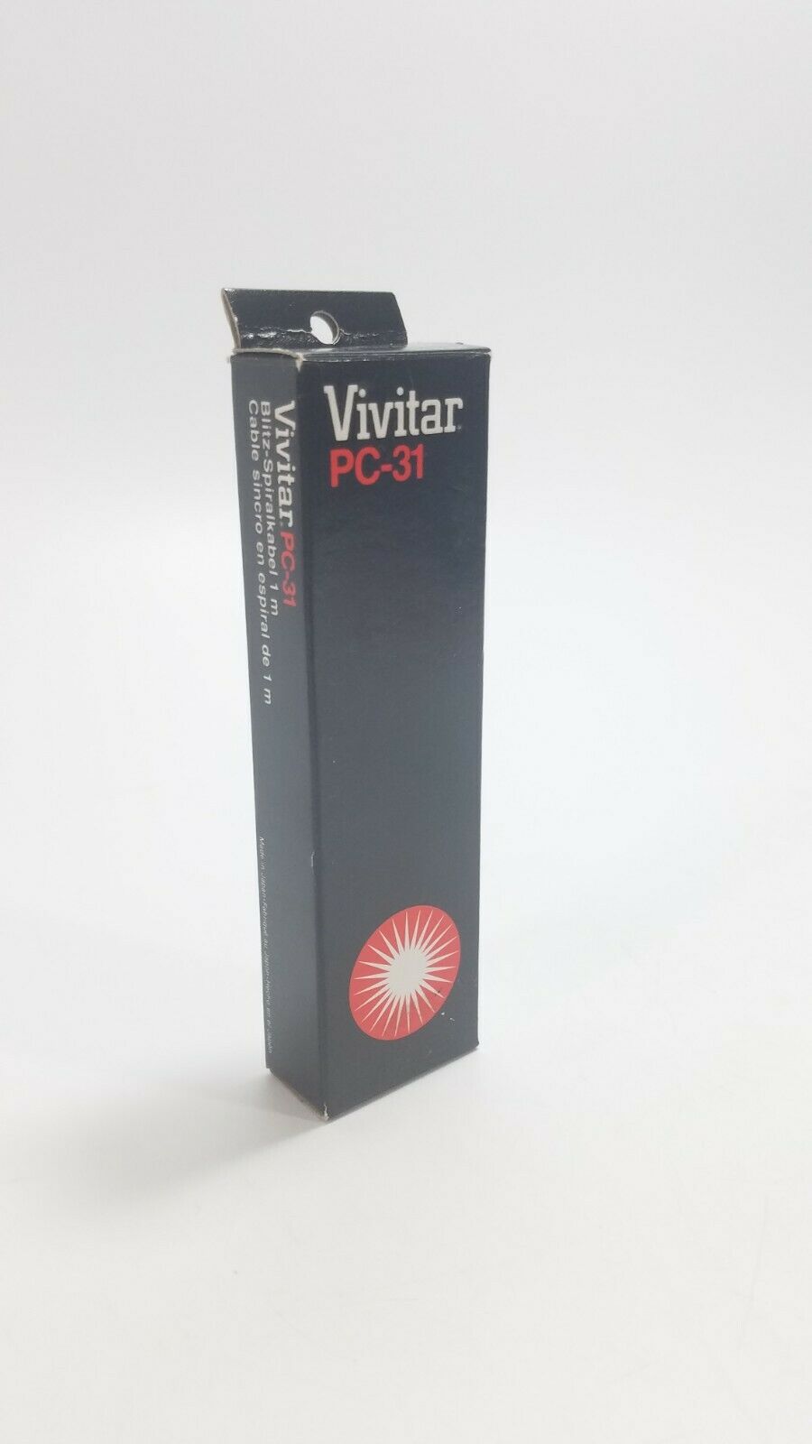 Vivitar Pc-31 Coiled Flash Sync Shutter Cord 1 Meter W/ Box Made In Japan New