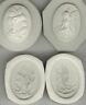 Lot Of 2 Fairy Cameo, Hard Polymer Clay Push Molds 25x18mm