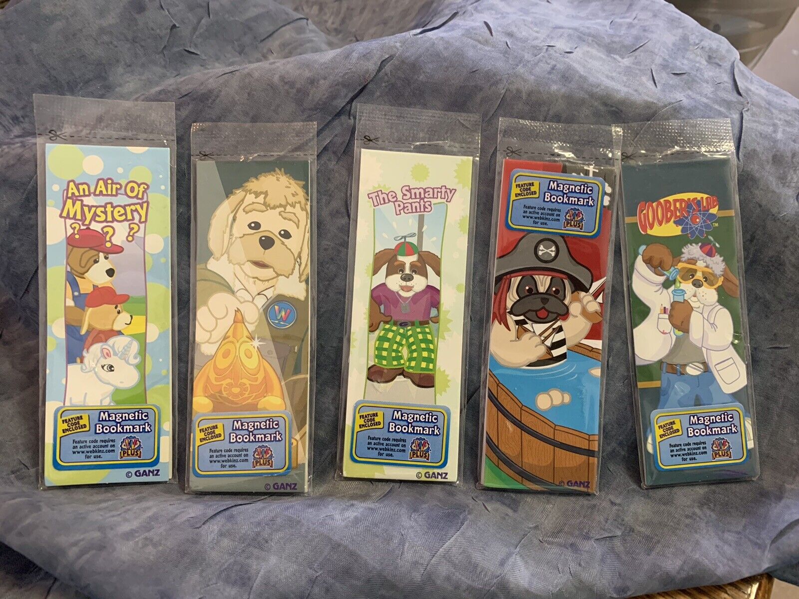 Webkinz Magnetic Bookmarks (5) With Codes New Ap7e