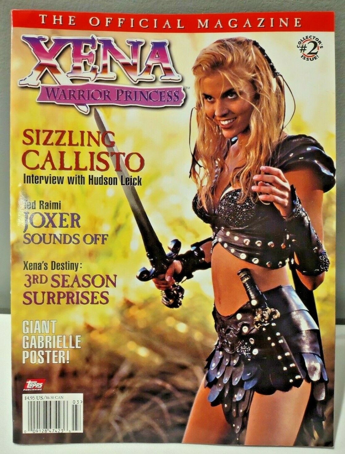 1998 Xena Warrior Princess Magazine Collector Issue #2 Callisto Cover W/ Poster