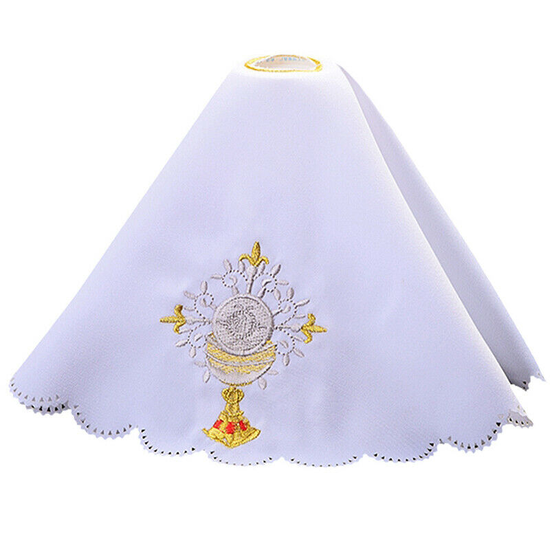 Church Mass Altar Cover Chalice Embroidered Lace Altar Cloth Chalice Pall