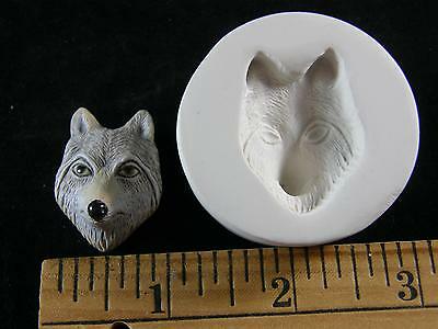 Wolf Face (med) Polymer Clay Mold (#md1398)
