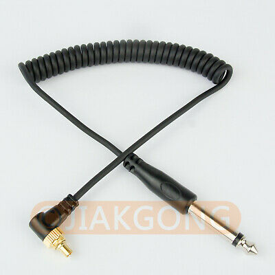 6.35mm 6.3mm 1/4" To Male Pc Sync Flash Cable With Lock